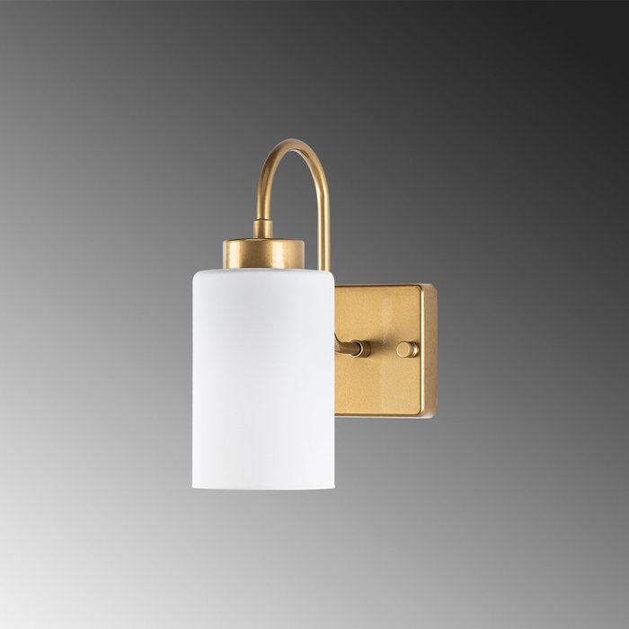 Opviq Lámpara de pared Blanco y Oro Opviq Lámpara de pared Blanco y Oro
